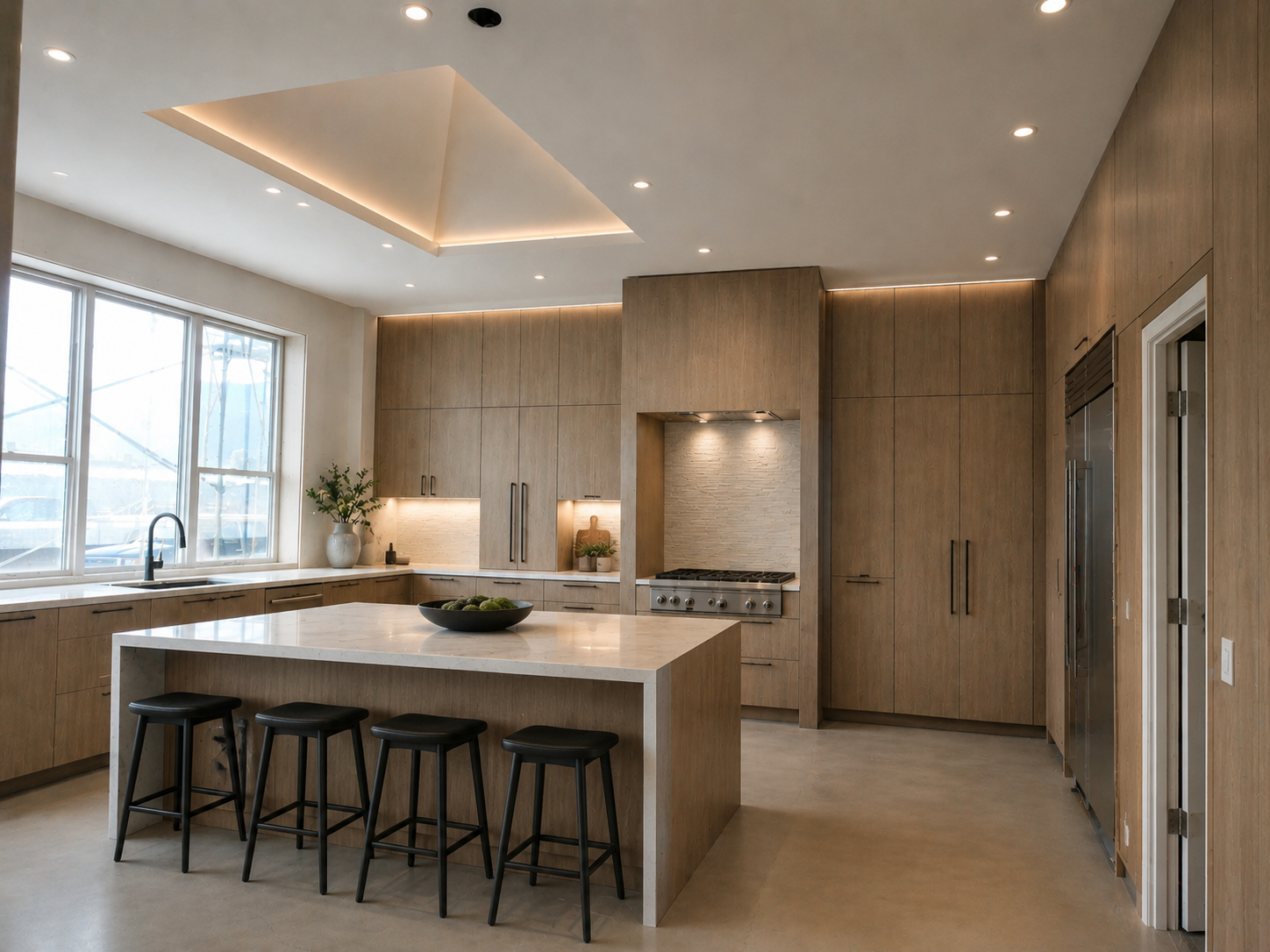 Great Room & Kitchen — after renovation