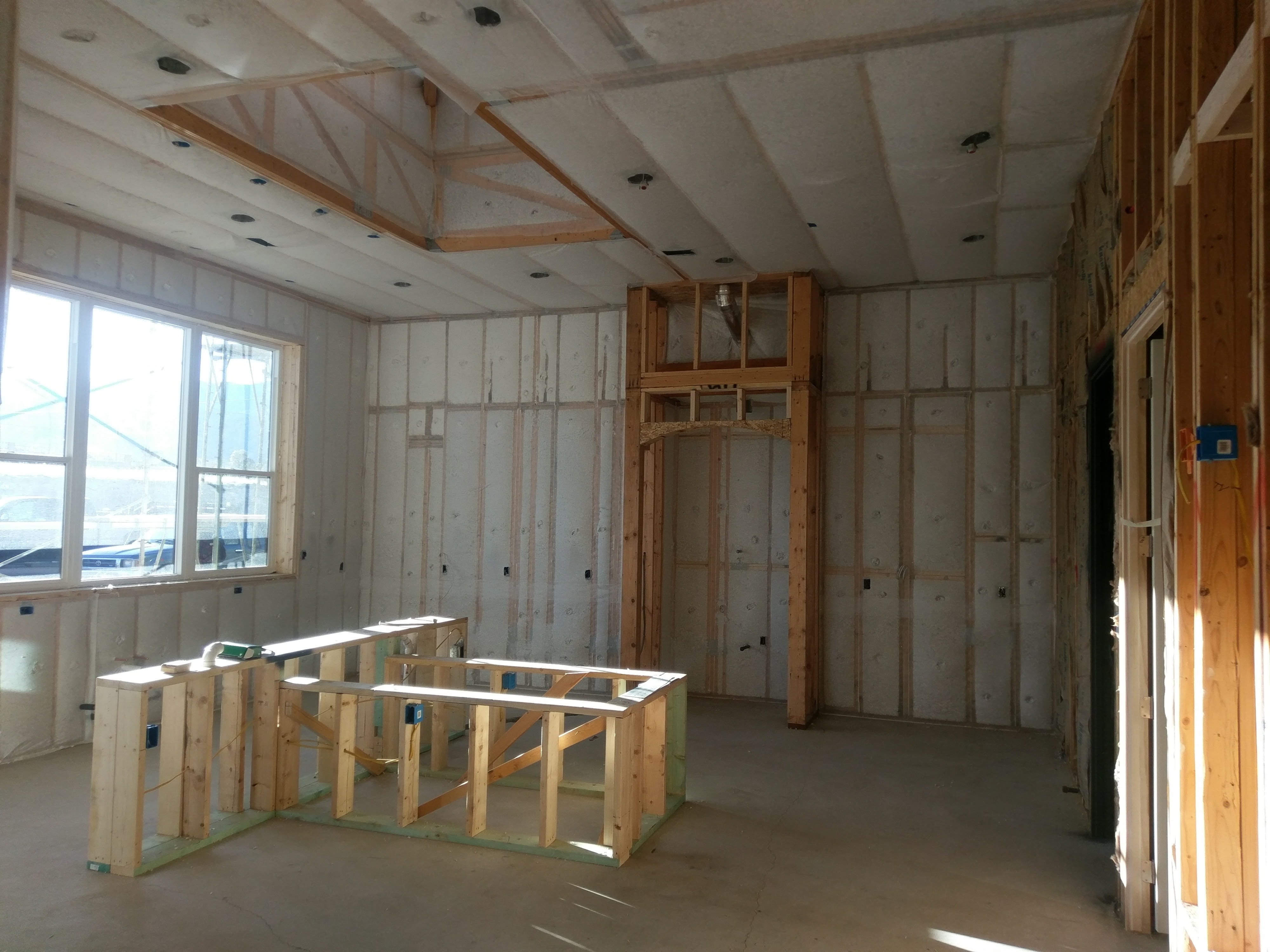 Great Room & Kitchen — before renovation
