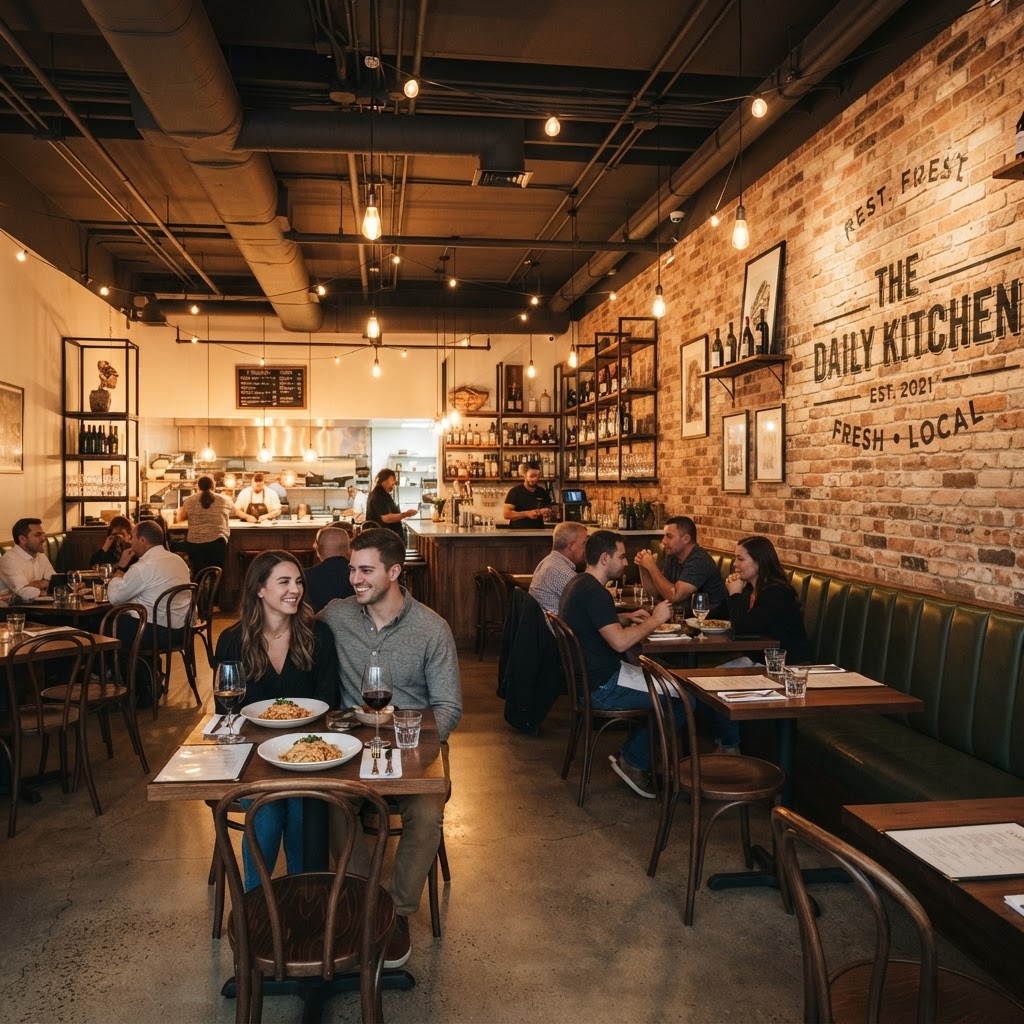 Modern small restaurant build-out