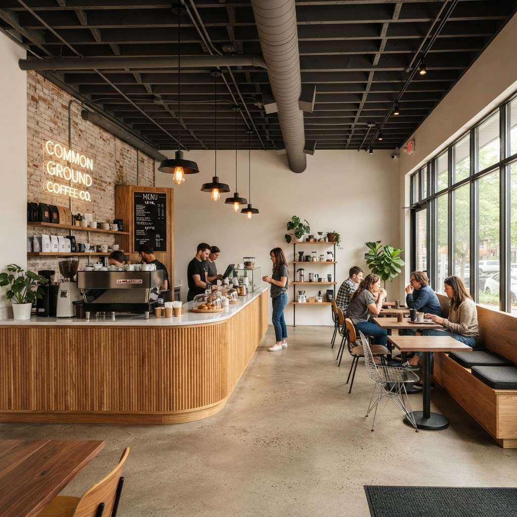 Boutique coffee shop retail build-out